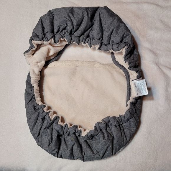 JJ Cole Carseat Cover Gray sherpa winter cold weather - Picture 4 of 5